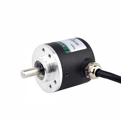 Codificador rotatorio incremental 100PPR ABZ 3 canales 6mm Eje sólido ISC3806 Codificador rotatorio incremental 100PPR ABZ 3 canales 6mm Eje sólido ISC3806