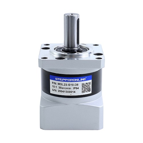 Relación de engranajes caja de engranajes planetarios serie MGL 10:1 30arc-min para eje 8mm Motor Nema 23 estándar