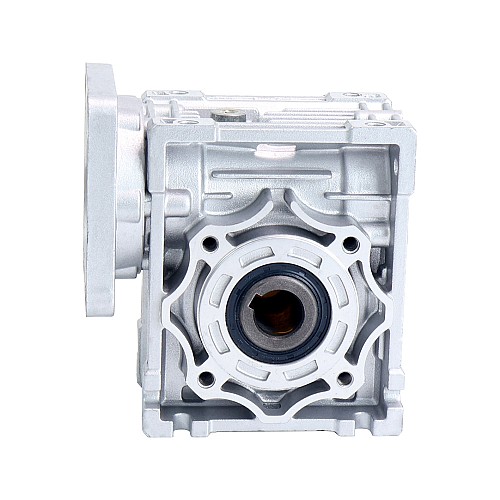 50:1 Caja de engranajes helicoidales NMRV40 14mm Diámetro del eje de entrada - NMRV40-G50-D14 | StepperOnline