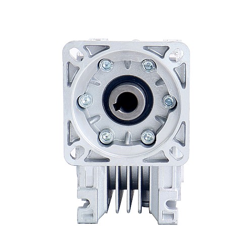 50:1 Caja de engranajes helicoidales NMRV40 14mm Diámetro del eje de entrada - NMRV40-G50-D14 | StepperOnline