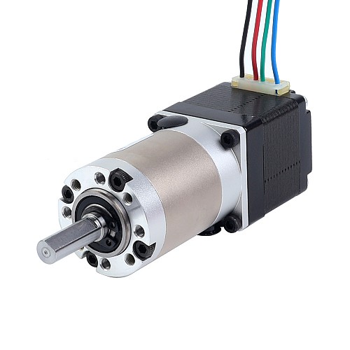 Motor paso a paso Nema 11 bipolar L=33mm con caja de cambios planetaria serie EG relación de reducción 20:1 - 11HS12-0704S-EGS20 | StepperOnline Motor paso a paso Nema 11 bipolar L=33mm con caja de cambios planetaria serie EG relación de reducción 20:1 - 11HS12-0704S-EGS20 | StepperOnline