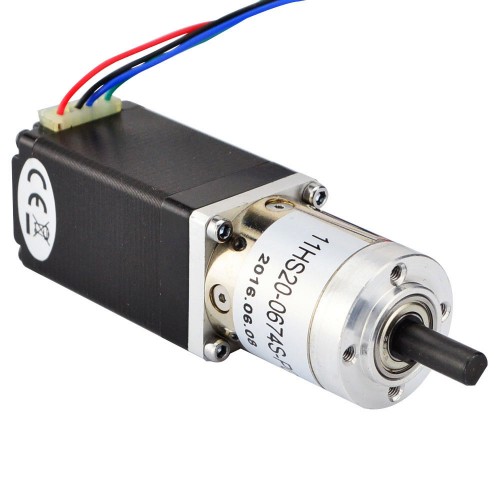 Motor pasoA paso Nema 11 Bipolar L=51mm con relación de transmisión 19:1 Reductor planetario
