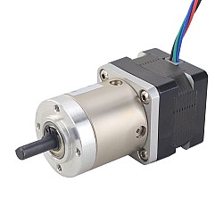 Motor paso a paso Nema 14 Bipolar L = 28 mm con relación de engranaje 19: 1 Reductor planetario