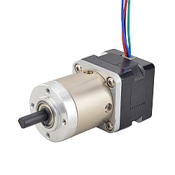 Motor de doble eje Nema 14 Bipolar L=28mm con relación de transmisión 19:1 Reductor planetario