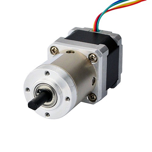 Motor pasoA paso Nema 14 Bipolar L=34mm con relación de engranaje 14:1 Reductor planetario Motor pasoA paso Nema 14 Bipolar L=34mm con relación de engranaje 14:1 Reductor planetario