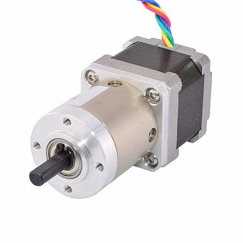 Motor pasoA paso Nema 14 Bipolar L=33mm con relación de transmisión 51:1 Reductor planetario Motor pasoA paso Nema 14 Bipolar L=33mm con relación de transmisión 51:1 Reductor planetario