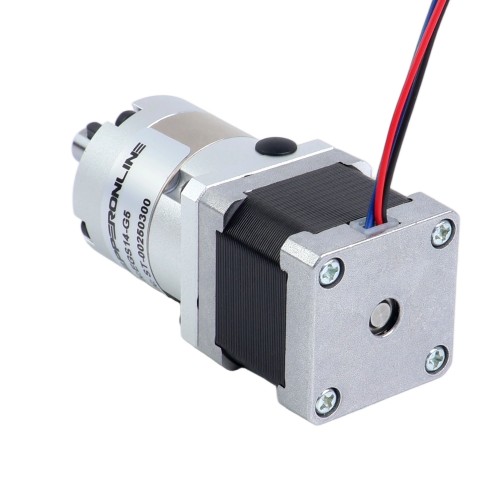 Motor paso a paso Nema 14 bipolar L=34mm con caja de cambios planetaria serie EG relación de reducción 5:1 - 14HS13-1004S-EGS5 | StepperOnline