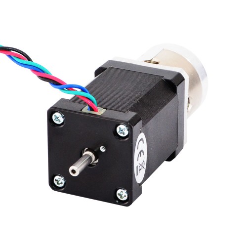 PasoA paso Nema 14 L=52mm con eje trasero y Relación de transmisión Reductor planetario 4:1 PasoA paso Nema 14 L=52mm con eje trasero y Relación de transmisión Reductor planetario 4:1