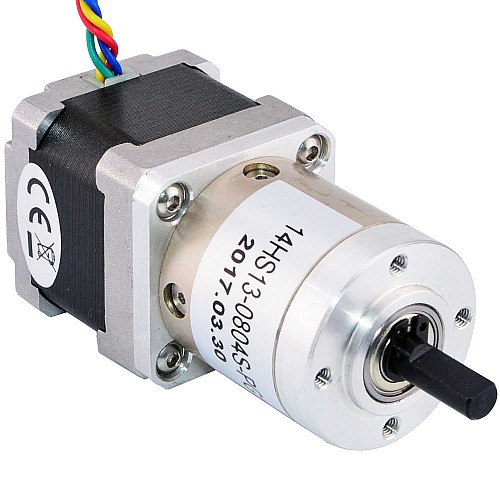 Motor pasoA paso Nema 14 Bipolar L=33mm con relación de transmisión 19:1 Reductor planetario
