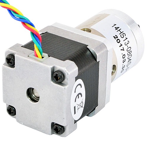 Motor pasoA paso Nema 14 Bipolar L=33mm con relación de transmisión 19:1 Reductor planetario