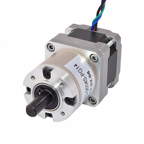 Motor Nema 16 Bipolar L=33mm con relación de engranaje 14:1 Caja de engranajes planetarios
