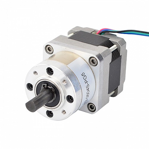 Motor pasoA paso Nema 16 Bipolar L=33mm con relación de transmisión 5:1 Reductor planetario