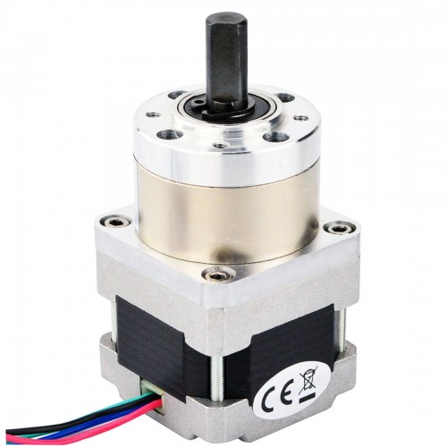 Motor pasoA paso Nema 16 Bipolar L=33mm con relación de transmisión 5:1 Reductor planetario