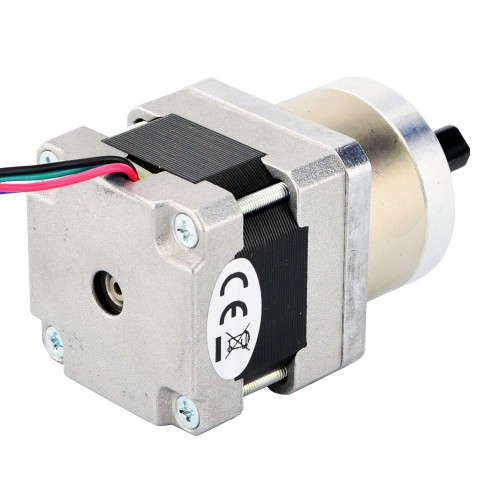 Motor pasoA paso Nema 16 Bipolar L=33mm con relación de transmisión 5:1 Reductor planetario
