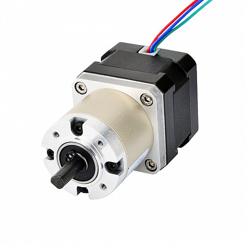 Motor pasoA paso Nema 17 Bipolar L=33mm con relación de transmisión 27:1 Reductor planetario Motor pasoA paso Nema 17 Bipolar L=33mm con relación de transmisión 27:1 Reductor planetario