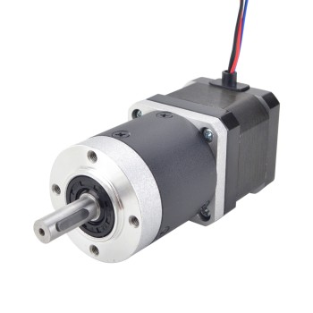 Motor de doble eje Nema 17 L=39mm Relación de transmisión 50:1 Reductor planetario de alta precisión
