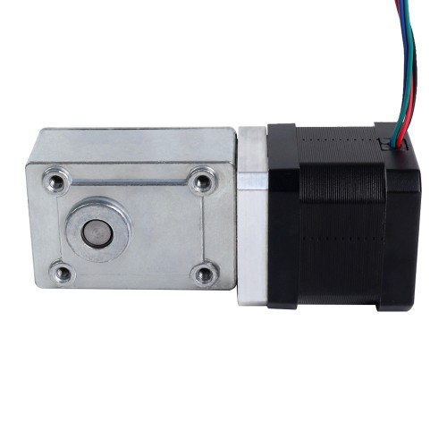 Motor paso a paso Nema 17 L=39mm 1.68A Relación de engranaje 40:1 Geabox de gusano cuadrado - 17HS15-1684S-WG40 | StepperOnline