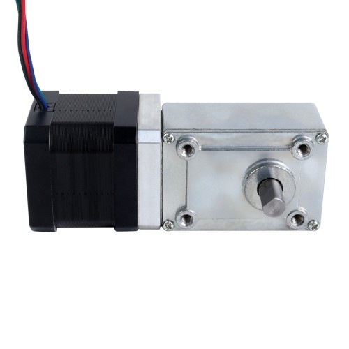 Motor paso a paso Nema 17 L=39mm 1.68A Relación de engranaje 40:1 Geabox de gusano cuadrado - 17HS15-1684S-WG40 | StepperOnline