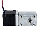 Motor paso a paso Nema 17 L=39mm 1.68A Relación de engranaje 40:1 Geabox de gusano cuadrado - 17HS15-1684S-WG40 | StepperOnline