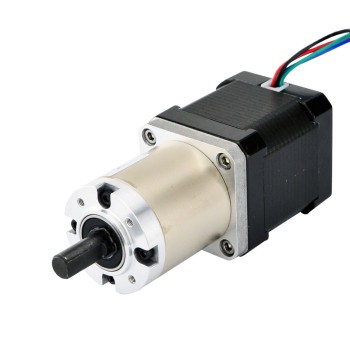 Motor paso a paso Nema 17 Bipolar L=48mm con relación de transmisión 51:1 Reductor planetario