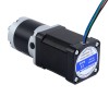 Motor paso a paso Nema 17 bipolar L=60mm w/ con caja de cambios planetaria serie MG relación de reducción 100:1 - 17HS24-2104S-MG100 | StepperOnline
