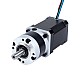 Motor paso a paso Nema 17 bipolar L=60mm w/ con caja de cambios planetaria serie MG relación de reducción 5:1 - 17HS24-2104S-MG5 | StepperOnline