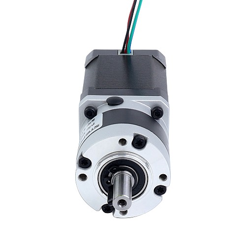 Motor paso a paso Nema 17 bipolar L=60mm w/ con caja de cambios planetaria serie MG relación de reducción 5:1 - 17HS24-2104S-MG5 | StepperOnline