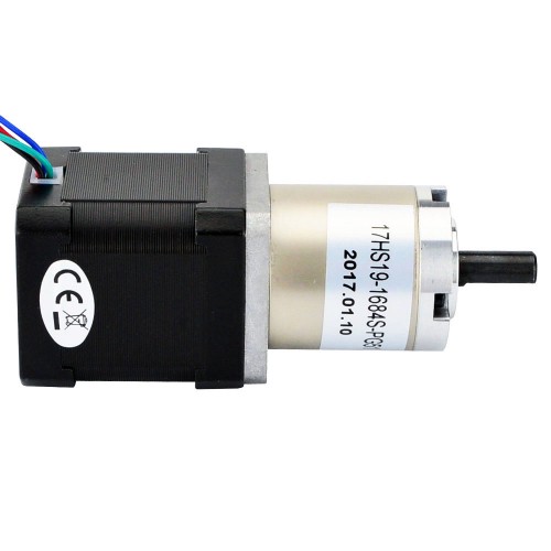 Motor pasoA paso Nema 17 Bipolar L=48mm con relación de transmisión 51:1 Reductor planetario