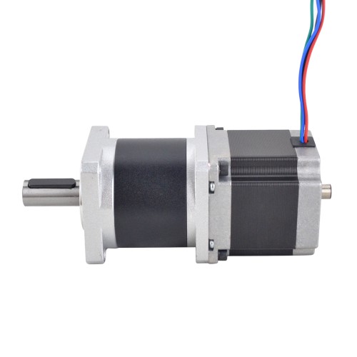 Motor de doble eje Nema 23 L=56mm Relación de transmisión 50:1 Reductor planetario de alta precisión