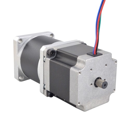 Motor de doble eje Nema 23 L=56mm Relación de transmisión 50:1 Reductor planetario de alta precisión