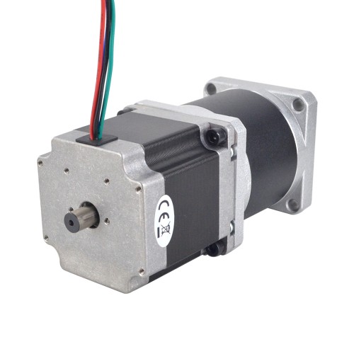 Motor de doble eje Nema 23 L=56mm Relación de transmisión 50:1 Reductor planetario de alta precisión