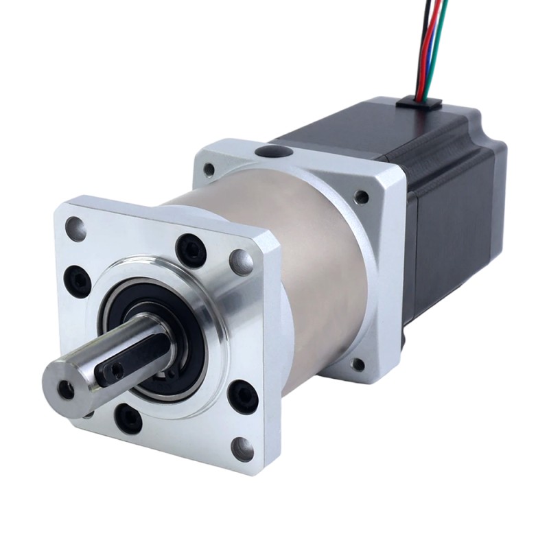 Motor paso a paso Nema 23 bipolar L=76,5mm con caja de cambios planetaria serie EG relación de reducción 50:1 - 23HS30-2904S-EGS50 | StepperOnline