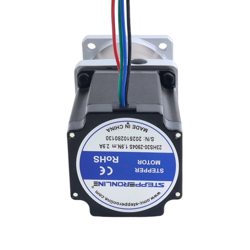 Motor paso a paso Nema 23 bipolar L=76,5mm con caja de cambios planetaria serie EG relación de reducción 50:1 - 23HS30-2904S-EGS50 | StepperOnline