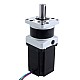Motor paso a paso Nema 23 L=76.5mm Relación de transmisión 4:1 Reductor planetario de la serie MG - 23HS30-2904S-MG4 | StepperOnline
