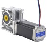 Motor Nema 23 L=113mm Relación de transmisión 20:1 Caja de engranajes helicoidales NMRV30