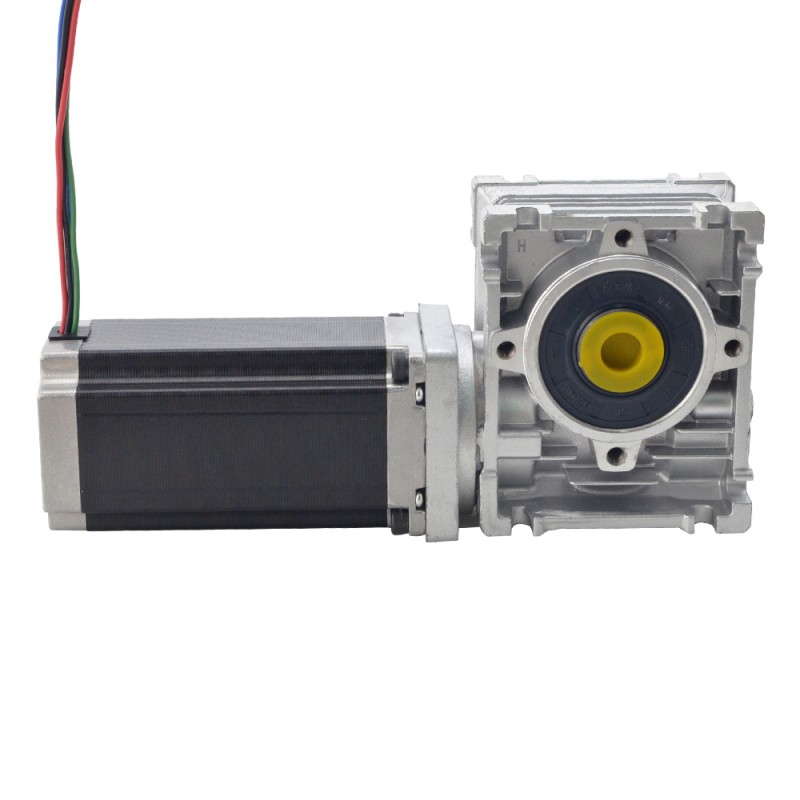 Motor Nema 23 L=113mm Relación de transmisión 20:1 Caja de engranajes helicoidales NMRV30