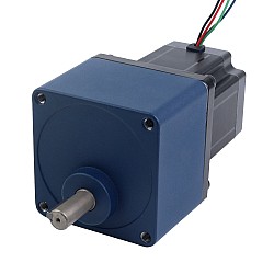 Nema 34  Bipolar L=98mm con eje trasero y Relación de transmisión 20:1 Caja de engranajes rectos