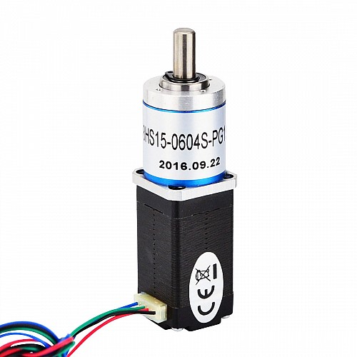 Motor pasoA paso Nema 8 Bipolar L=38mm con relación de transmisión 19:1 Reductor planetario Motor pasoA paso Nema 8 Bipolar L=38mm con relación de transmisión 19:1 Reductor planetario