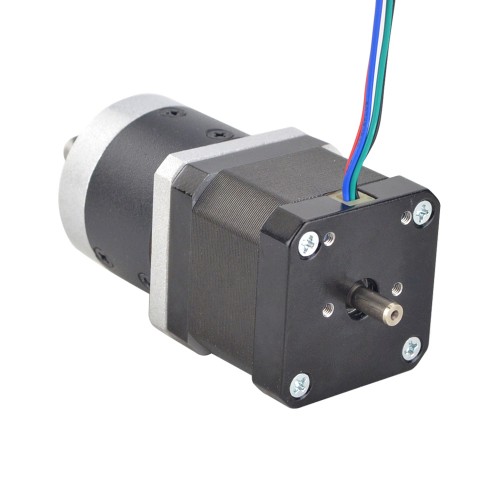 Motor de doble eje Nema 17 L=39mm Relación de transmisión 10:1 Reductor planetario de alta precisión Motor de doble eje Nema 17 L=39mm Relación de transmisión 10:1 Reductor planetario de alta precisión