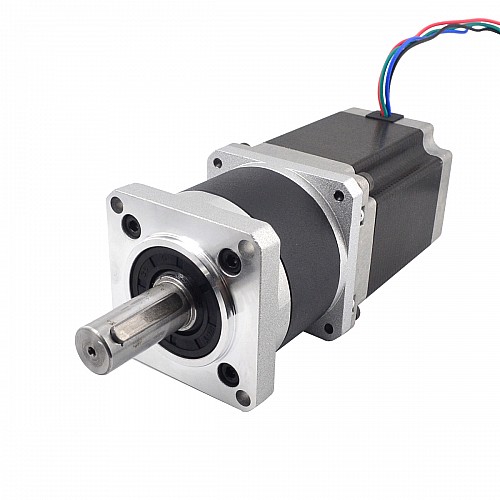 Motor Nema 23 L=76mm Relación de transmisión 10:1 Reductor planetario de alta precisión Motor Nema 23 L=76mm Relación de transmisión 10:1 Reductor planetario de alta precisión