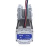 Motor Nema 23 113mm Relación de transmisión 50:1 Caja de engranajes helicoidales YRV30 - 23HS45-4204S-YRV30-G50 | StepperOnline