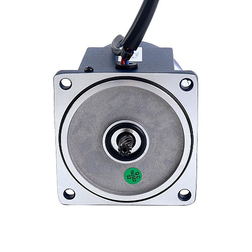 Fase única 110VAC 25W 60Hz Brida 80mm Relación de transmisión 5:1 Motor de inducción de CA con caja de cambios rectos 25W 110VAC 60Hz 18-310RPM 0,61Nm(86,38oz.in) Brida 80mm Motor de velocidad variable de CA monofásico con caja de cambios rectos - 4IK25RGN-A/4GN5K | StepperOnline
