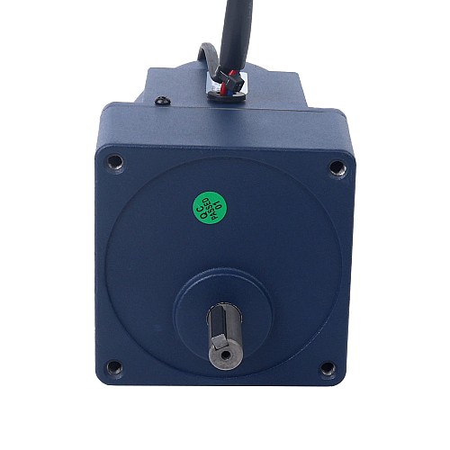 Fase única 110VAC 25W 60Hz Brida 80mm Relación de transmisión 5:1 Motor de inducción de CA con caja de cambios rectos 25W 110VAC 60Hz 18-310RPM 0,61Nm(86,38oz.in) Brida 80mm Motor de velocidad variable de CA monofásico con caja de cambios rectos - 4IK25RGN-A/4GN5K | StepperOnline