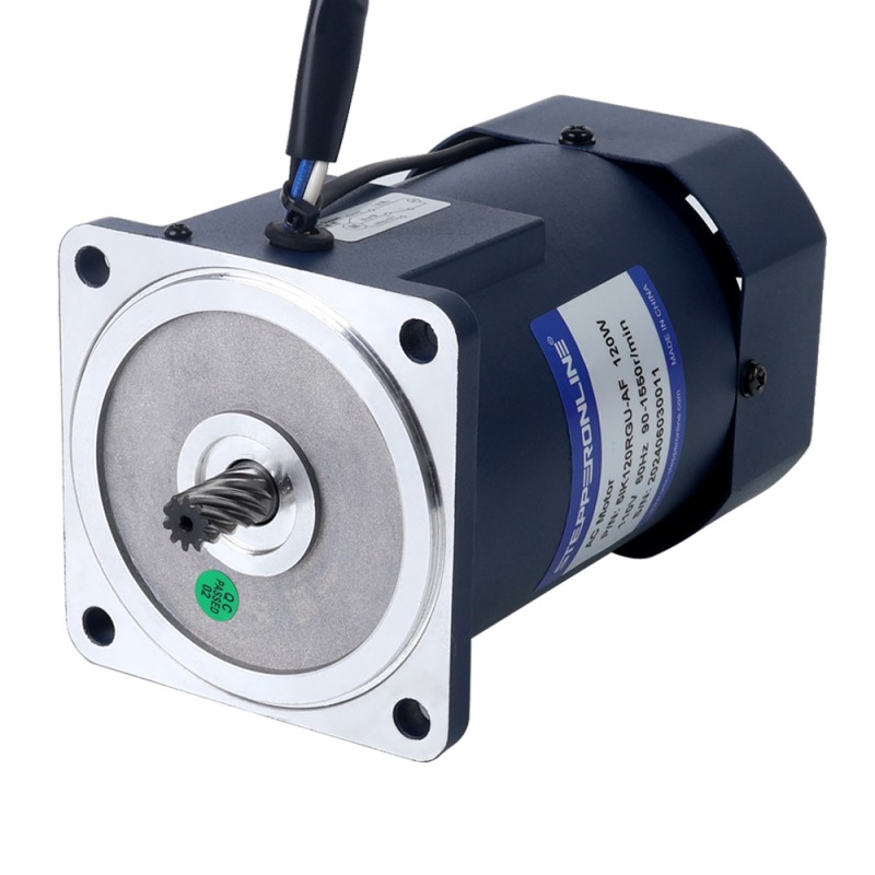 120W 110VAC 40,00Nm(5664,4oz.in) Motor de velocidad variable de CA monofásico con caja de cambios en ángulo recto