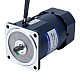 120W 220VAC 50Hz 0,5-7,5RPM 40,00Nm(5664,4oz.in) Brida 90mm Motor de velocidad variable de CA monofásico con caja de cambios en ángulo recto - 5IK120RGU-CF/5GU180RC | StepperOnline
