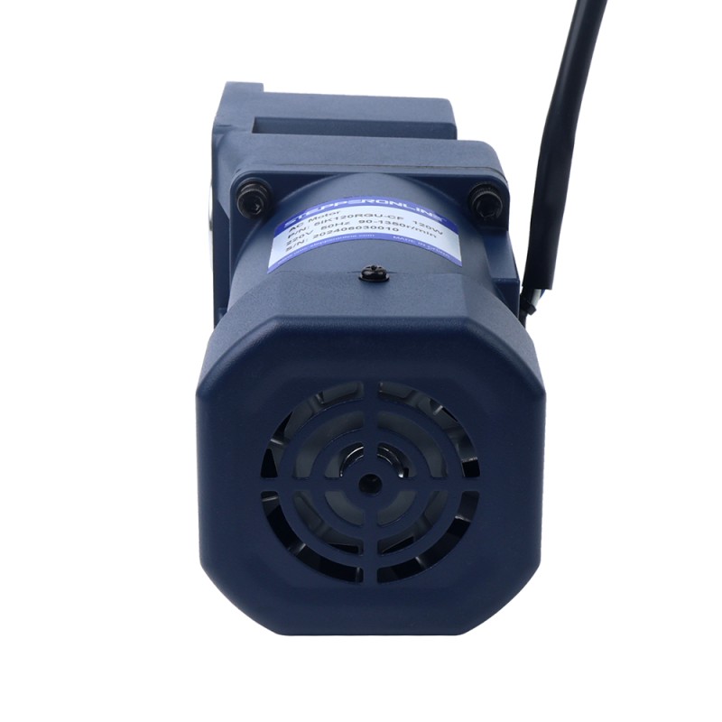 120W 220VAC 12,00Nm(1699,32oz.in) Motor de velocidad variable de CA monofásico con caja de cambios en ángulo recto