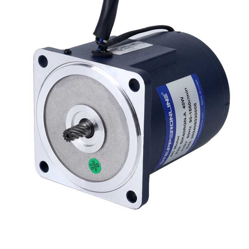 40W 110VAC 3,38Nm(478,65oz.in) Motor de velocidad variable de CA monofásico con caja de cambios rectos