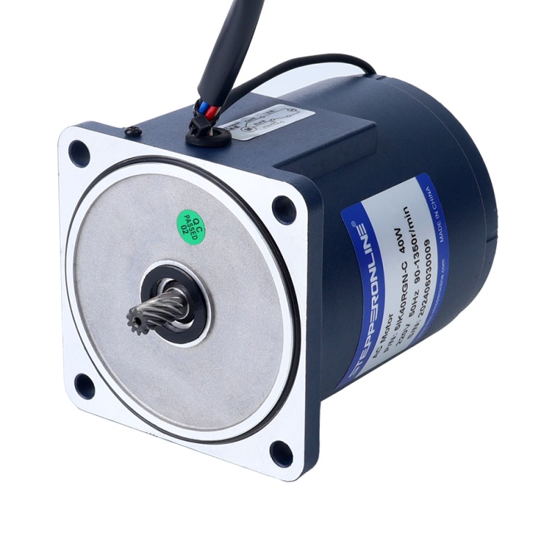 40W 220VAC 6-90RPM 3,57Nm(505,55oz.in) Motor de velocidad variable de CA monofásico con caja de cambios rectos