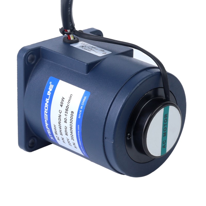 40W 220VAC 6-90RPM 3,57Nm(505,55oz.in) Motor de velocidad variable de CA monofásico con caja de cambios rectos