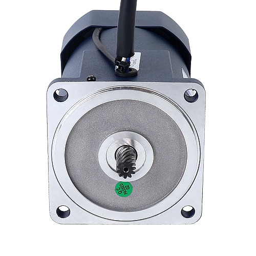 Fase única 110VAC 90W 60Hz Brida 90mm Relación de transmisión 30:1 Motor de inducción de CA con caja de cambios rectos 90W 110VAC 60Hz 3-51,67RPM 10,43Nm(1477,01oz.in) Brida 90mm Motor de velocidad variable de CA monofásico con caja de cambios rectos - 5IK90RGU-AF/5GU30KB | StepperOnline